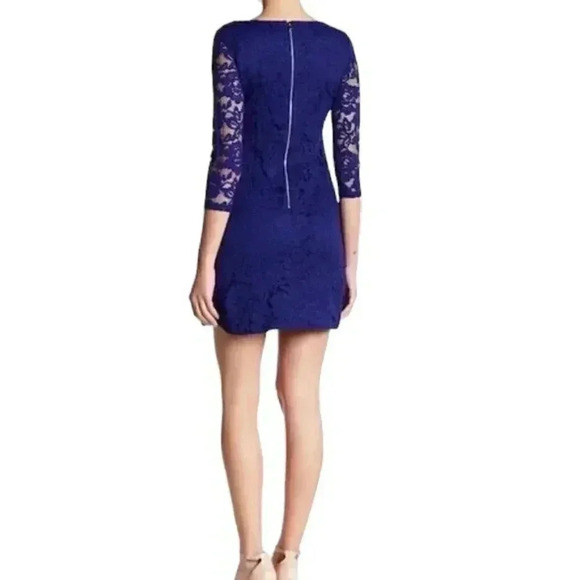 NWT Vince Camuto Lace Overlay Shift Mini Dress Size 14 - Picture 4 of 15